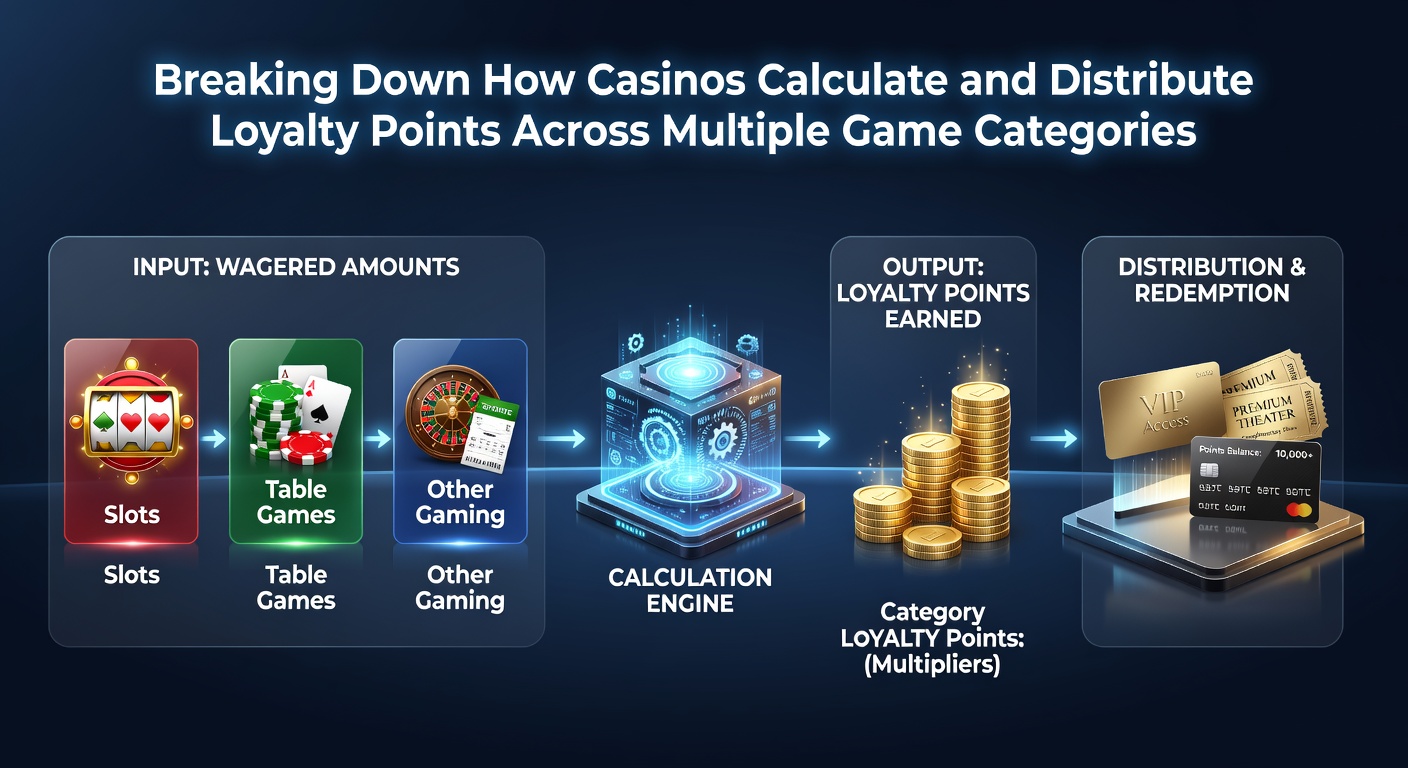 Overview of casino loyalty point tracking across slots and table games