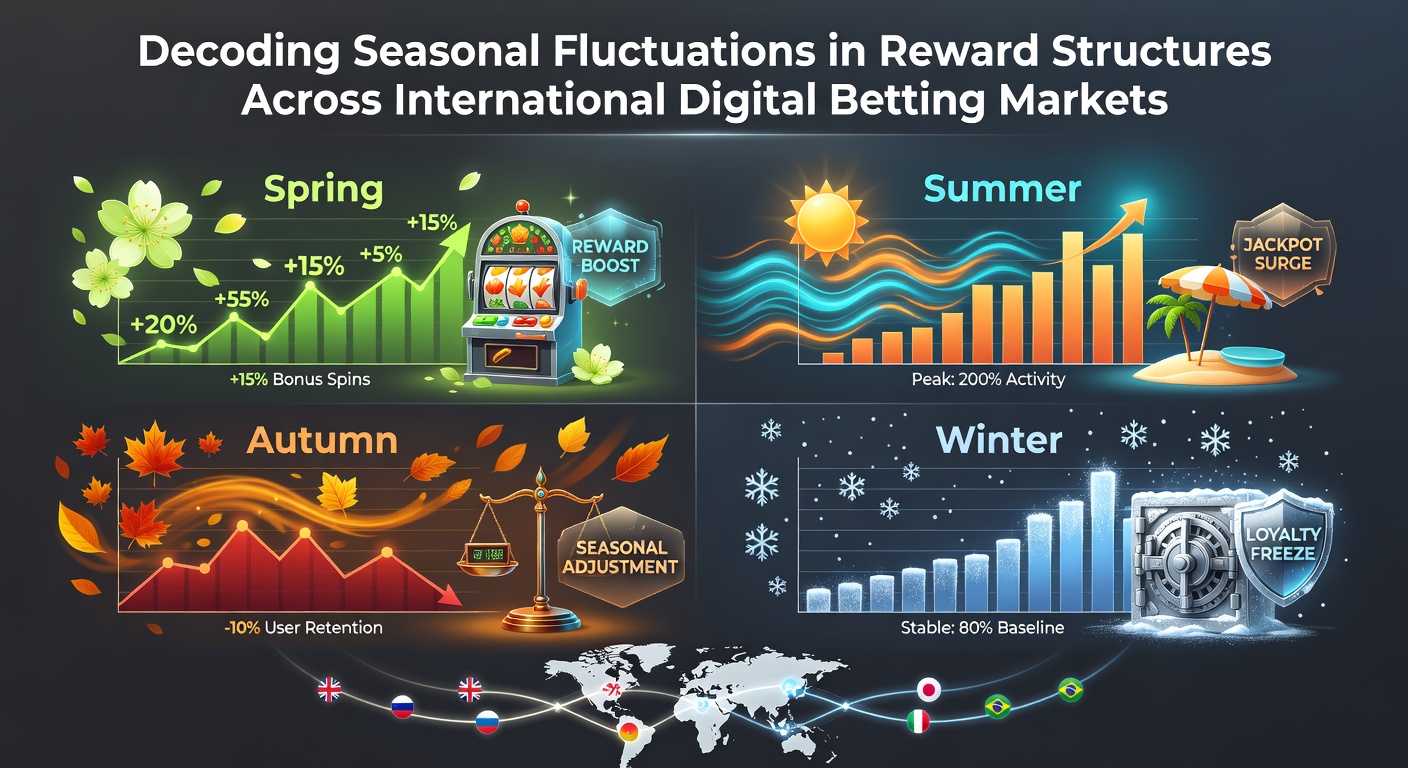 Graph showing seasonal reward fluctuations in global digital betting markets