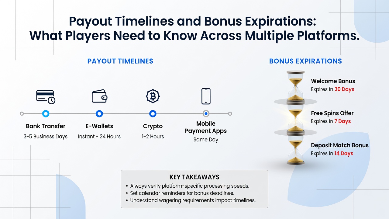 Detailed breakdown of bonus expiration rules and regional variations